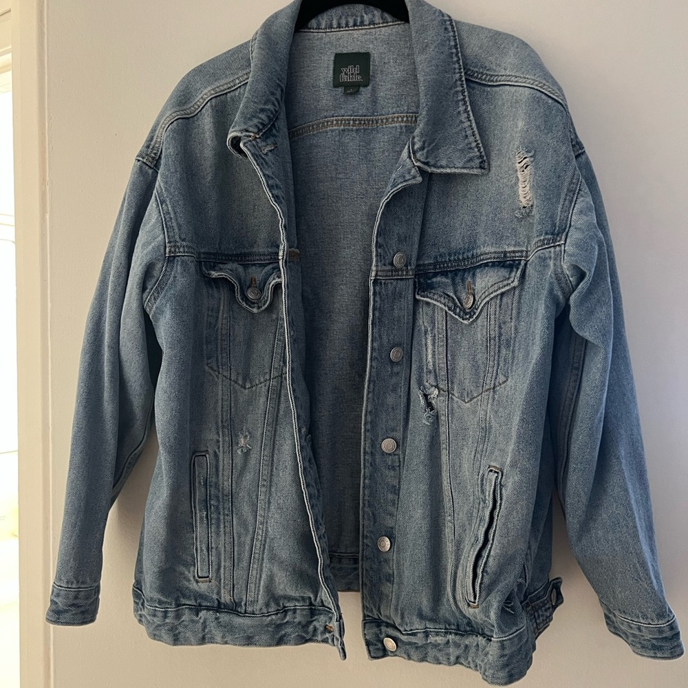 Blue Faded Denim Trucket Jacket